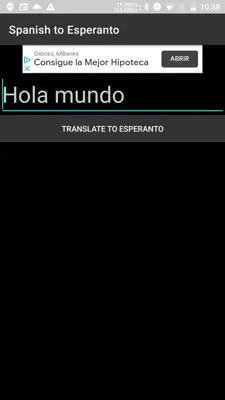 Spanish to Esperanto Translator android App screenshot 1