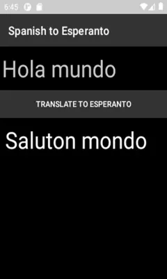 Spanish to Esperanto Translator android App screenshot 5